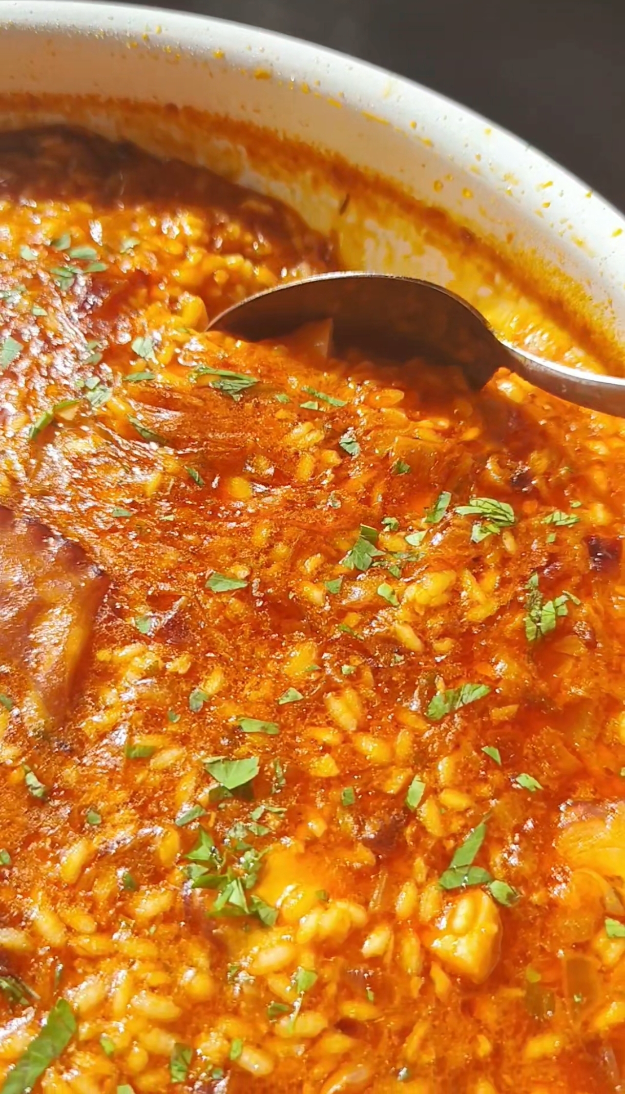 Arroz meloso con pulpo